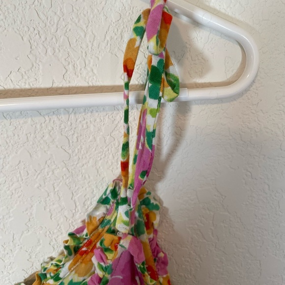 Patrons of Peace Malibu Floral Spaghetti Strap Babydoll Sundress - Picture 7 of 9